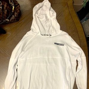 Victorias Secret Pink White Hoodie